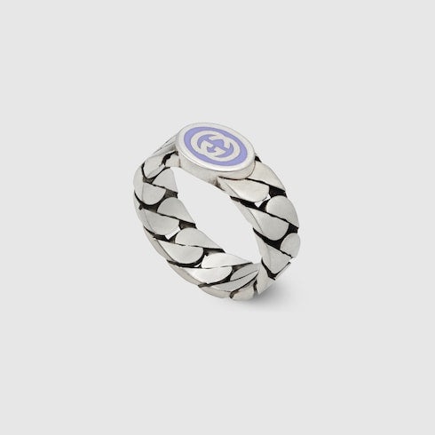 Gucci Interlocking G Enamel Ring - 2