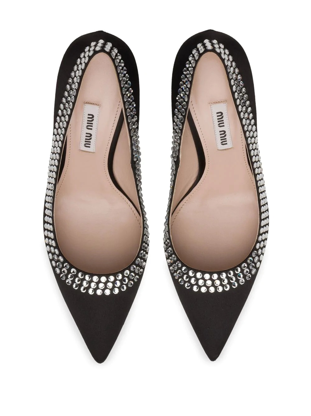 crystal-embellished 75mm pumps - 4