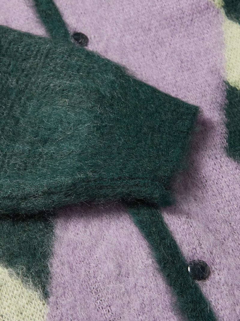 Argyle Mohair-Blend Cardigan 3