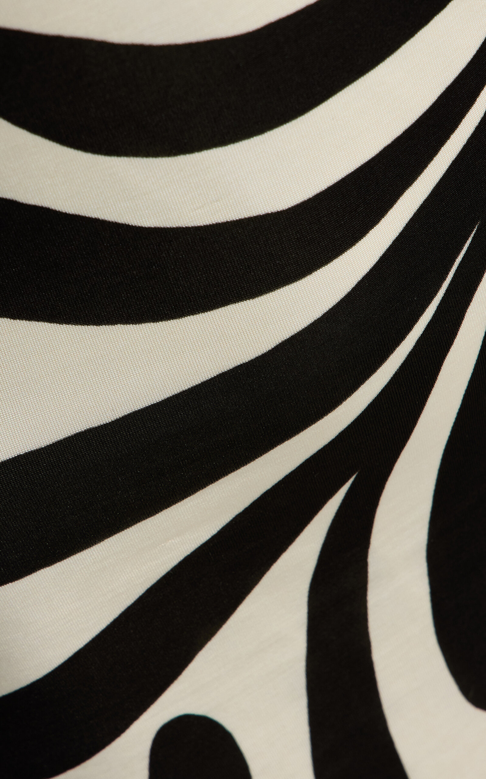 Solange Open Back Jersey Maxi Dress black/white - 5