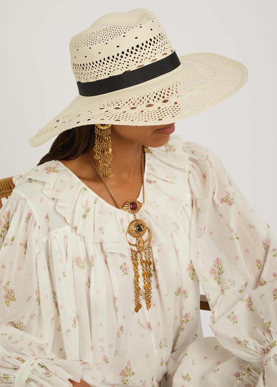 Chloe Panama Open-weave Straw hat - 2