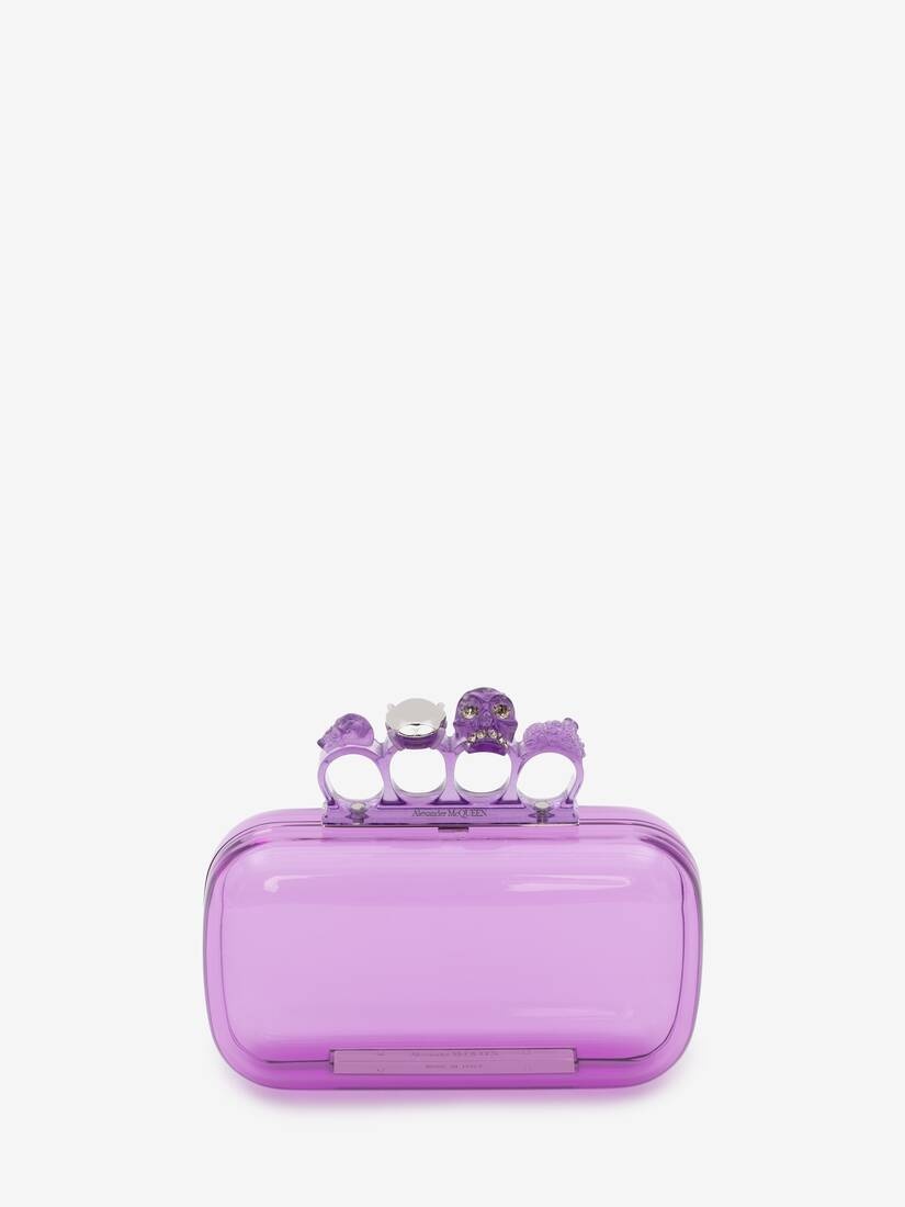 Skull Four-ring Clutch in Lilac - 1