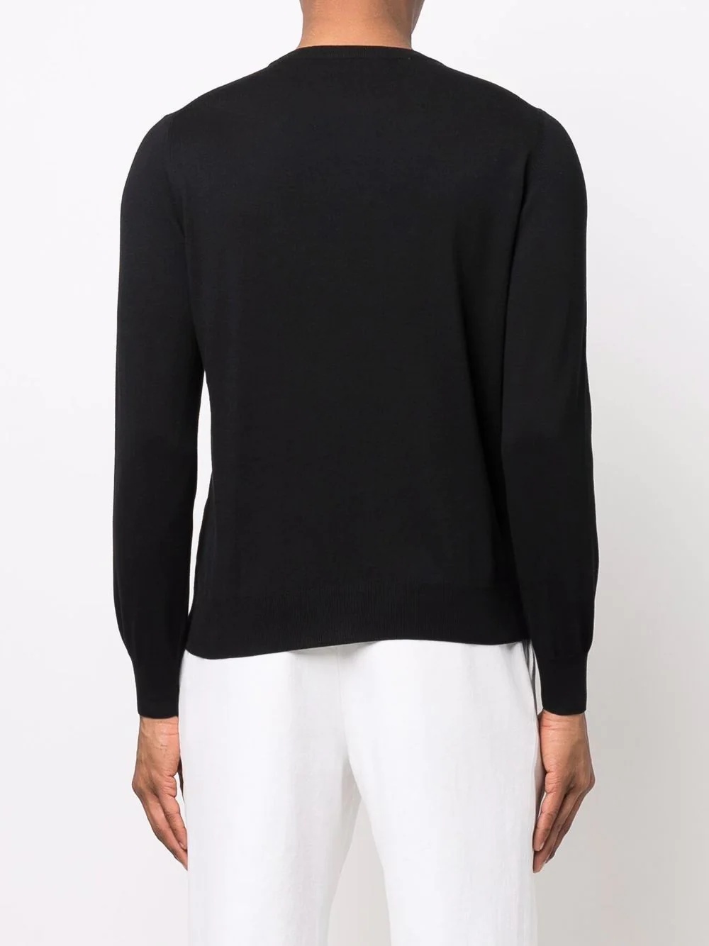 fine-knit cotton jumper - 6