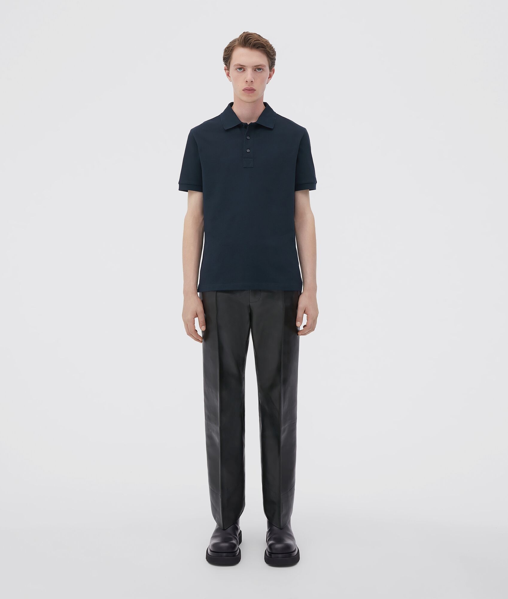 cotton piquet jersey polo - 1