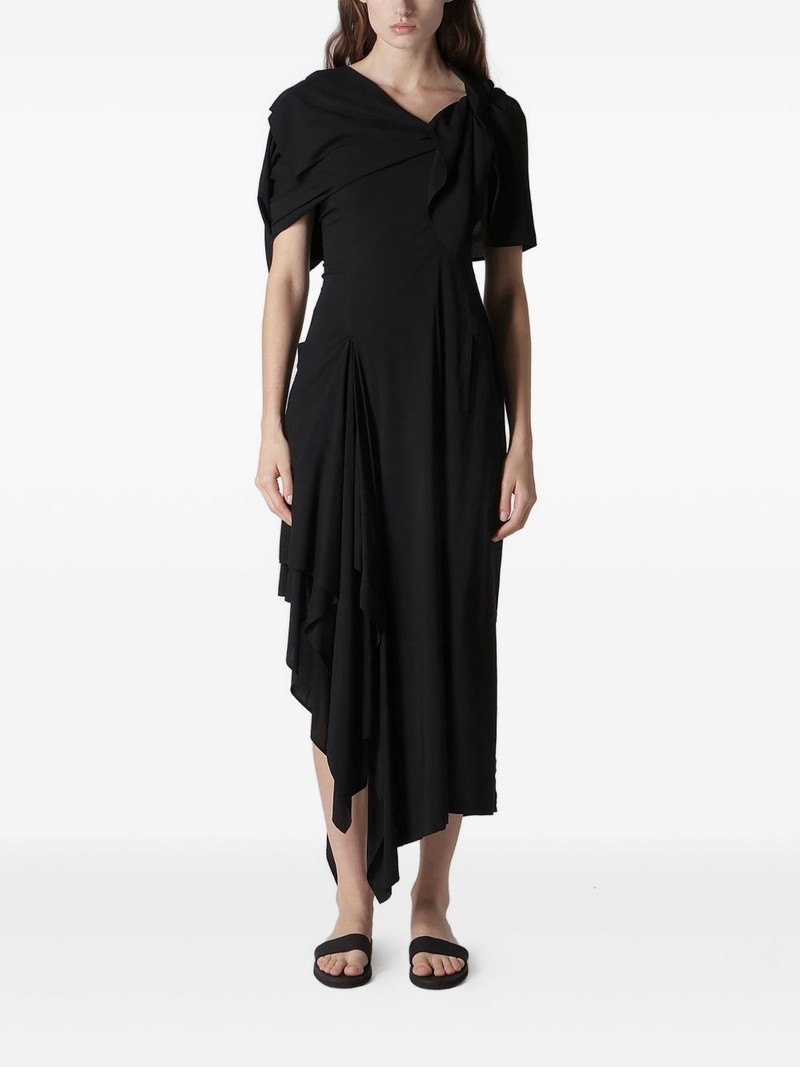 Yohji Yamamoto lace-up dress outlook