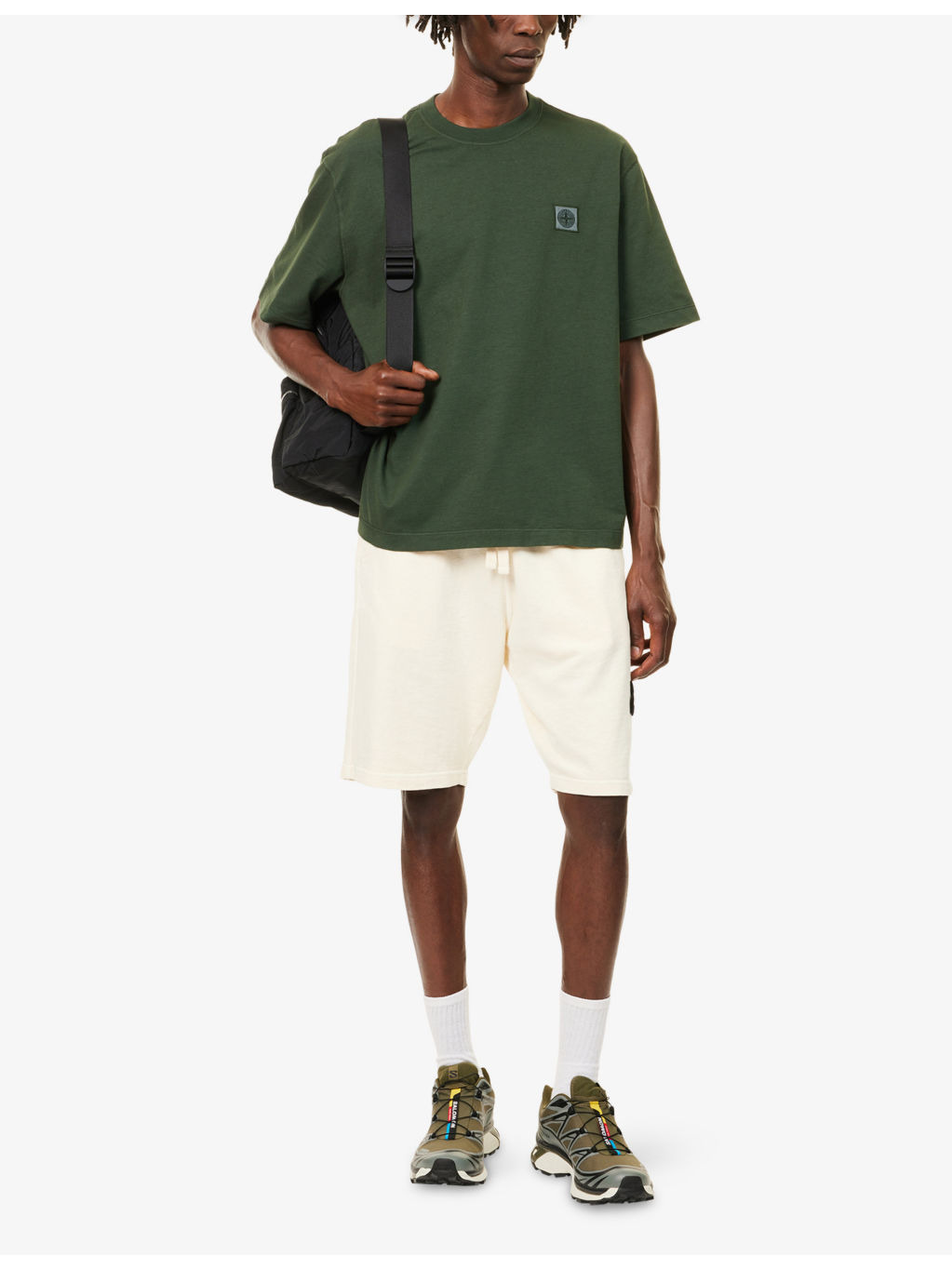 Brand-Patch Crewneck Cotton-Jersey T-Shirt - 2