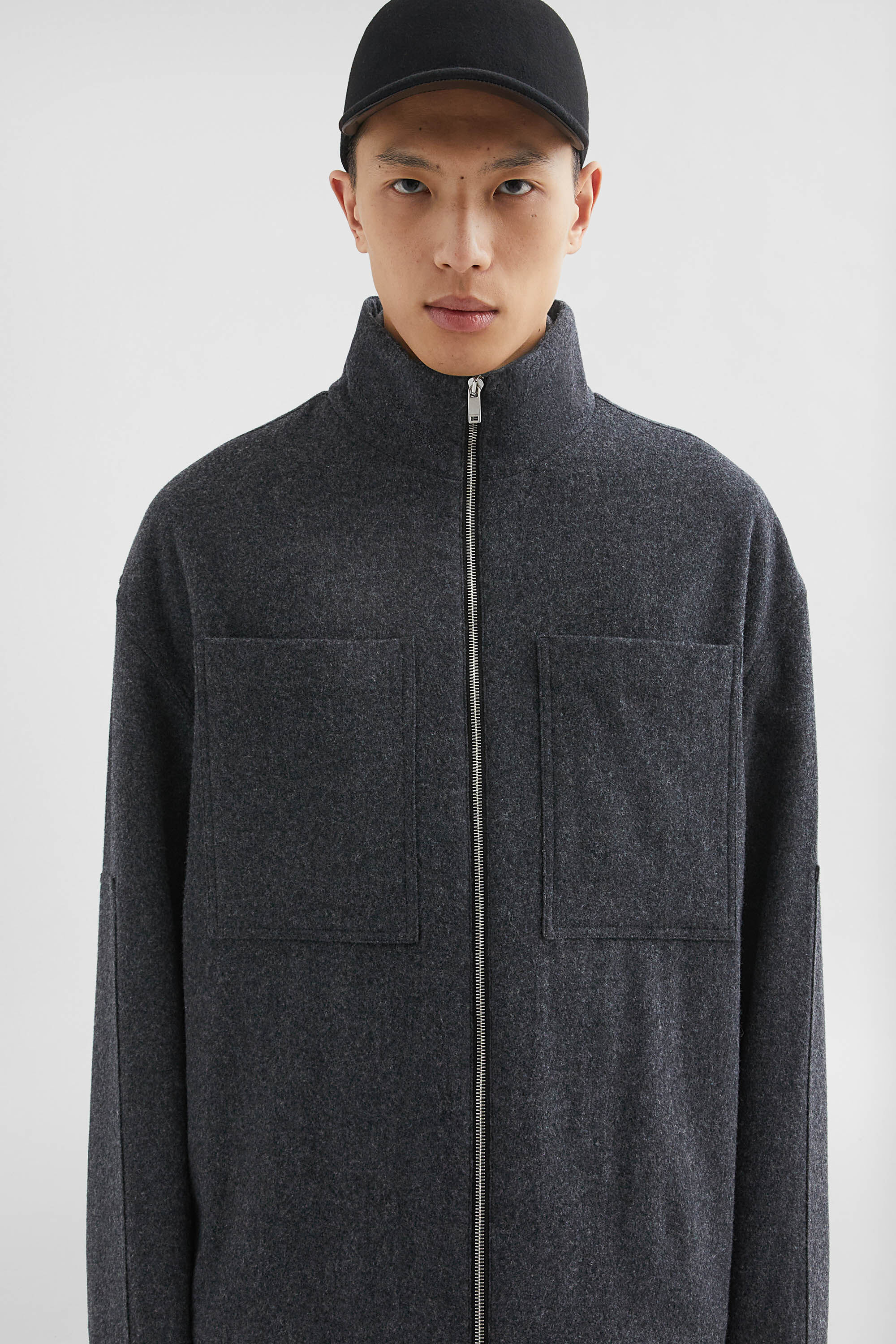 Felt Padded Blouson - 3