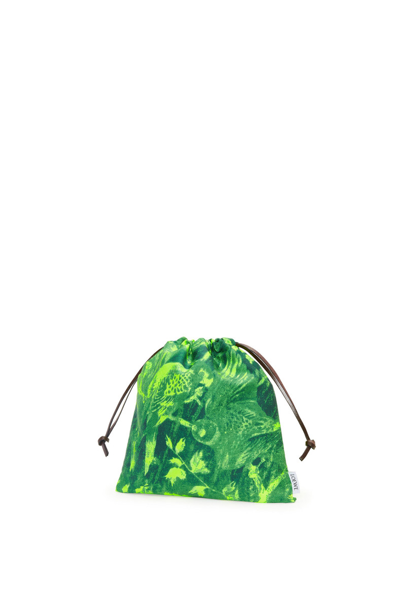Loewe Small drawstring pouch in canvas outlook