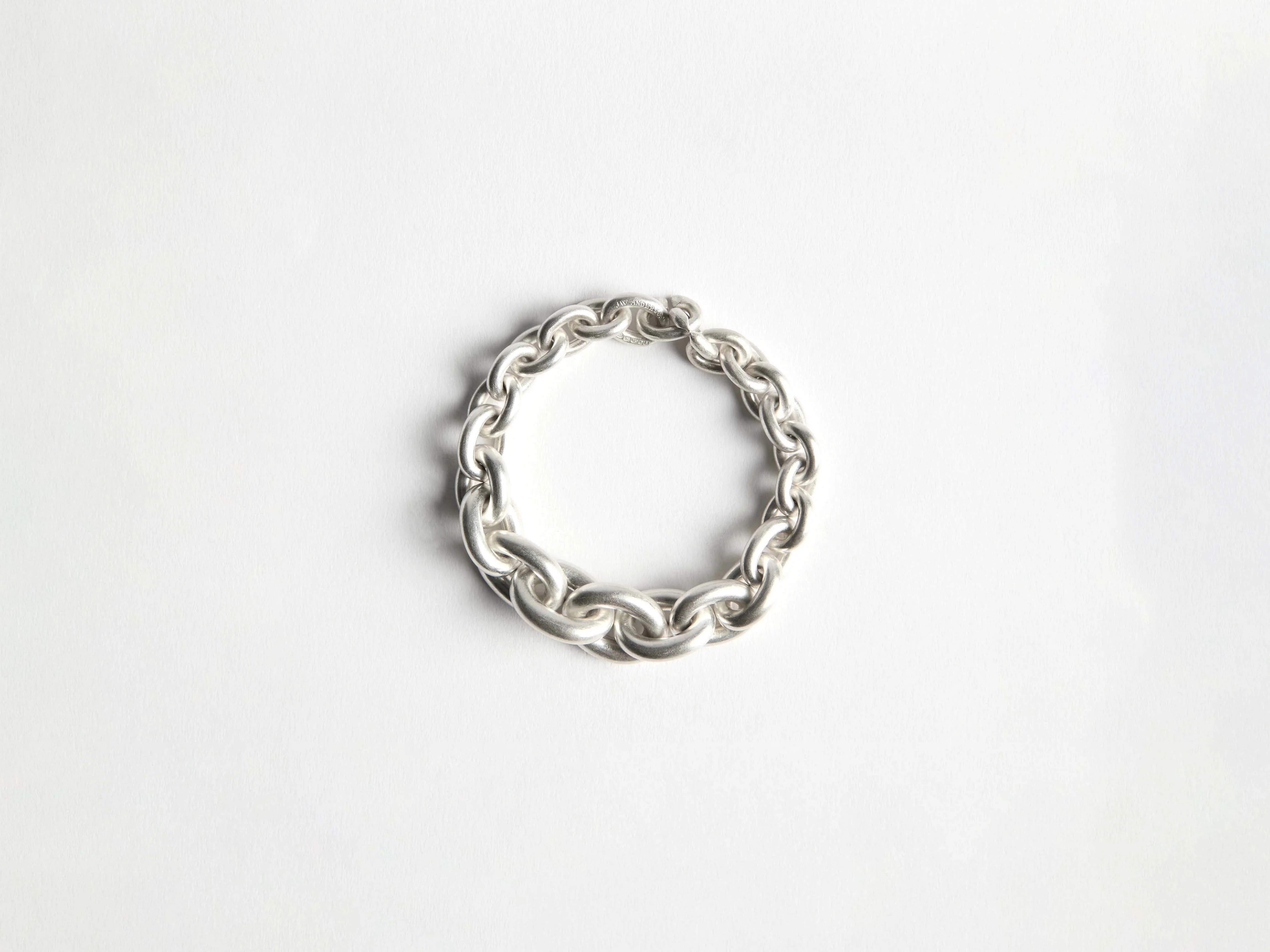CHAIN-LINK BRACELET IN 18KT WHITE GOLD - 1