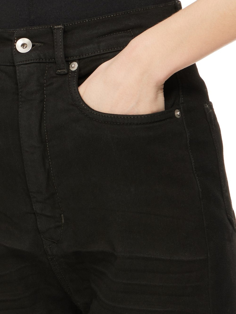 BLACK HIGH WAIST JEANS WITH CLIC FIVE POCKETS 6