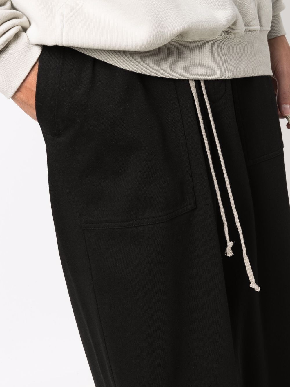 wide-leg drawstring trousers - 5