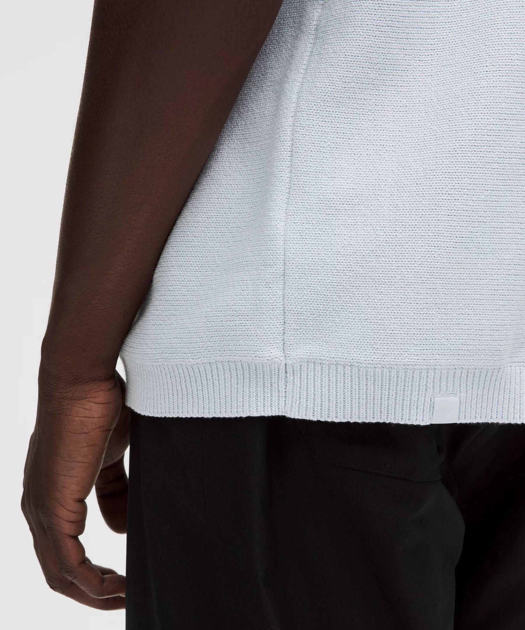 Cotton-Blend Knit Button Up Short-Sleeve Shirt - 5