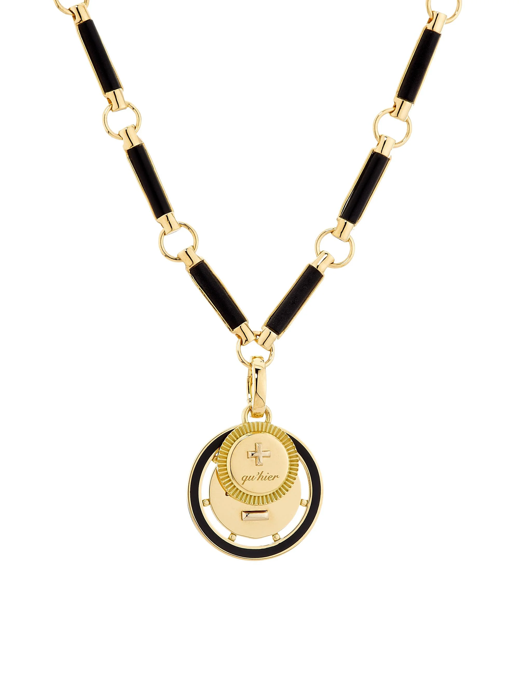 Women's Ever Growing Vivacity 18K Yellow Gold & Ceramic Pendant Necklace - Yellow Gold - 1