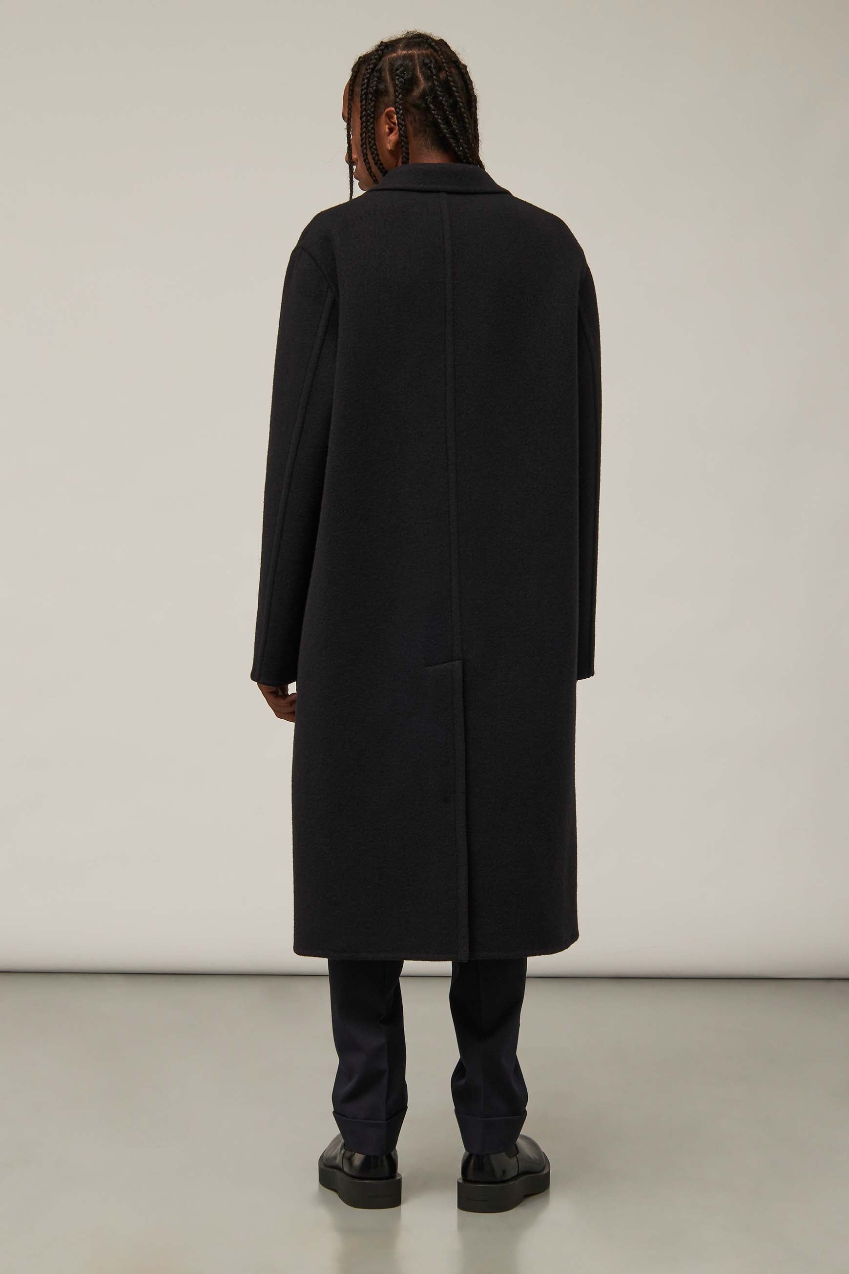 Classic Long Wool Coat - 3