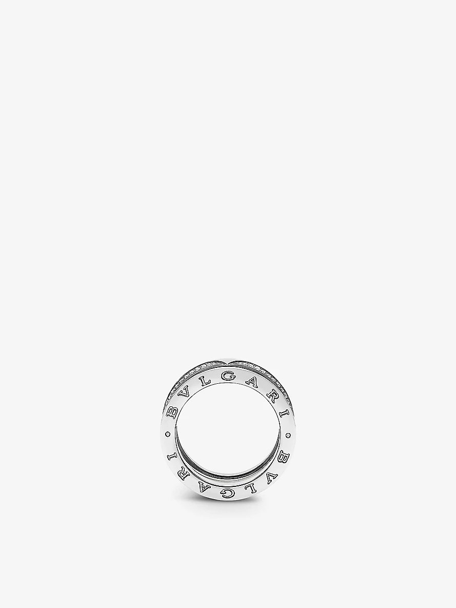 B.zero1 18ct white-gold and 0.45ct brilliant-cut diamond ring - 3