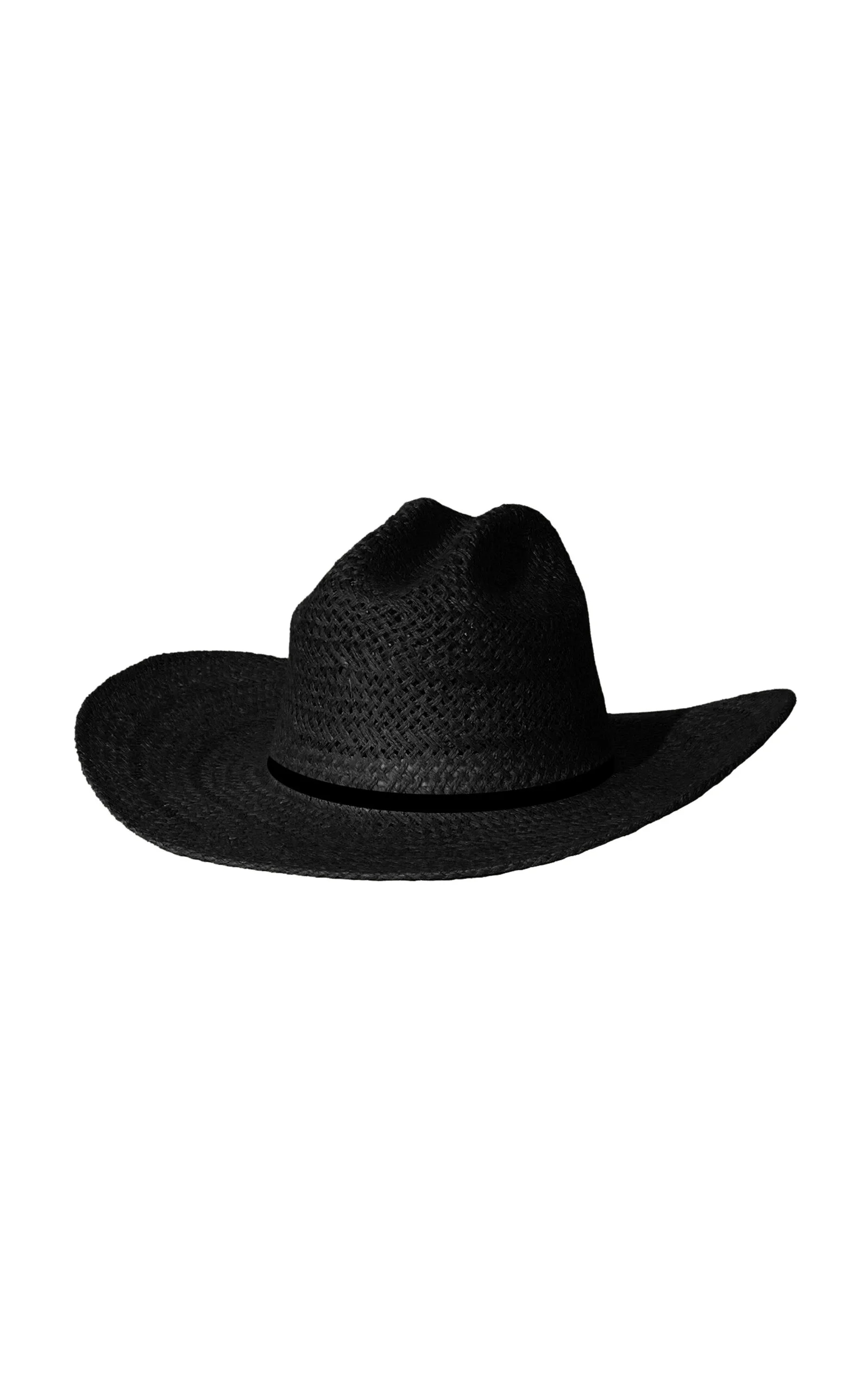 Aiden Western Straw Fedora black - 1