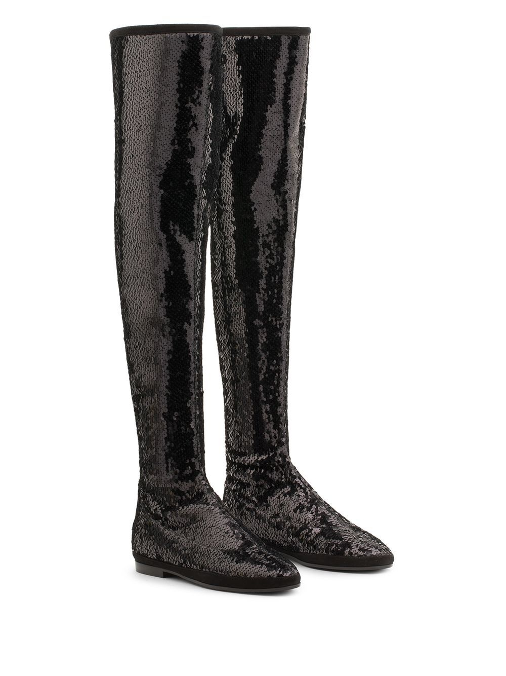 Candle sequin-embellished boots - 2