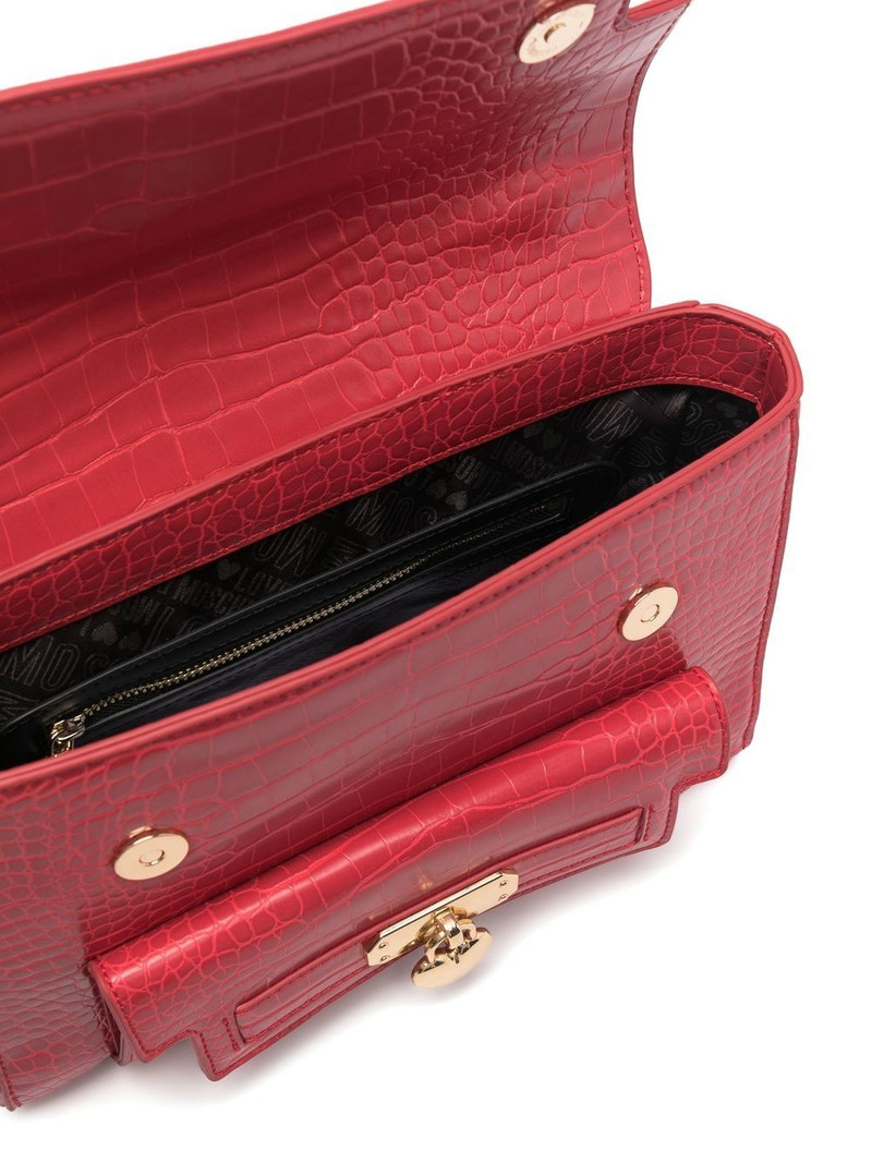 crocodile-embossed tote bag 5