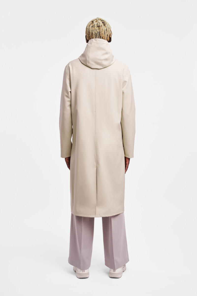 Stockholm Long Raincoat Oyster 4