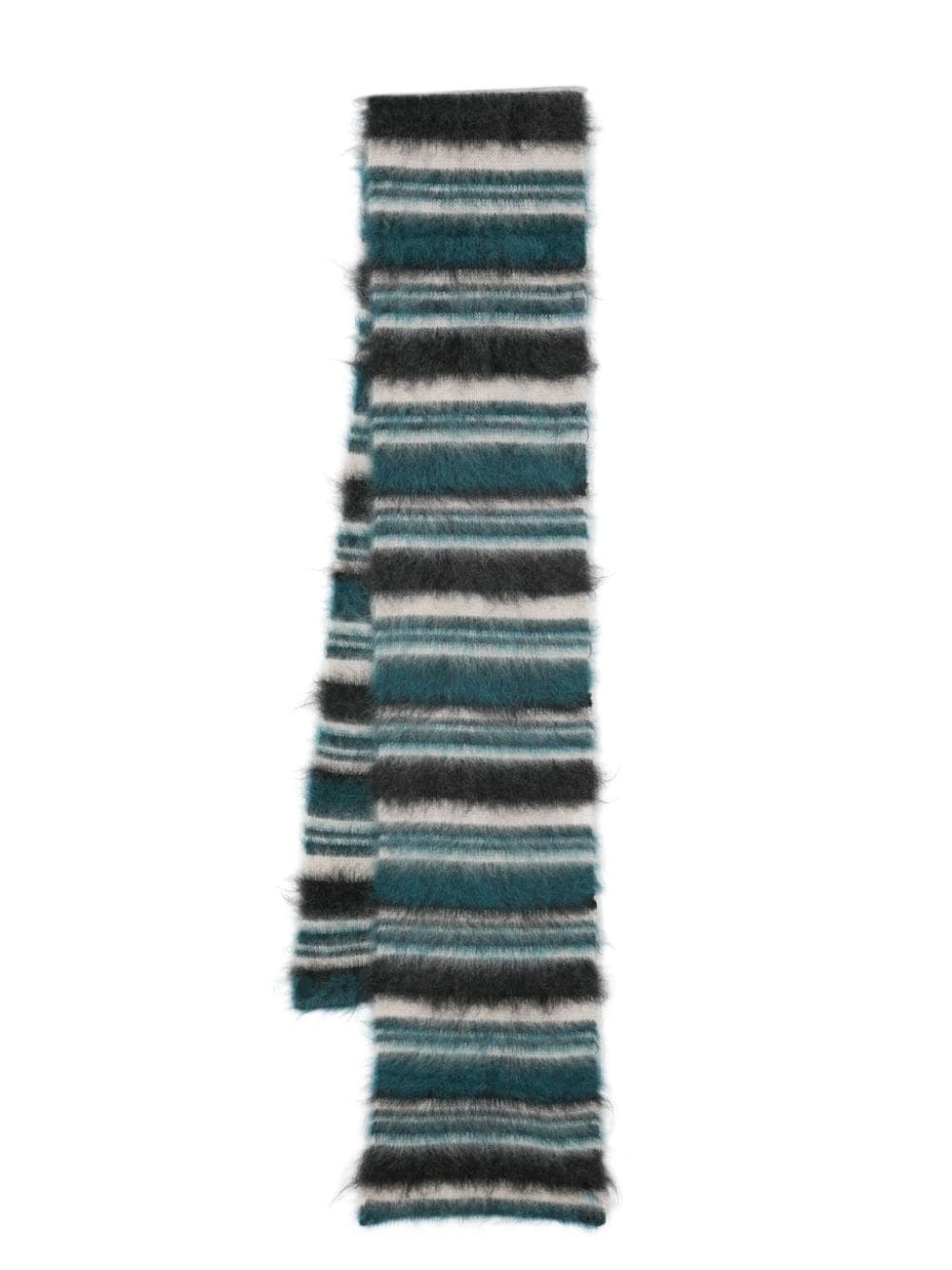 Duke striped brushed scarf - 1