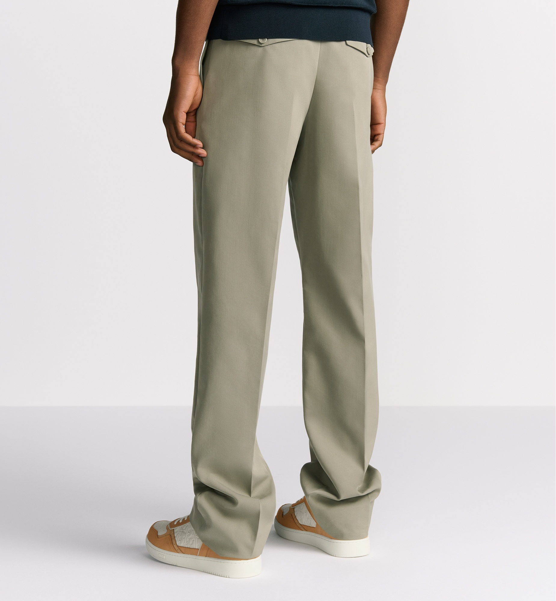 Pants with CD Diamond Embroidery - 4