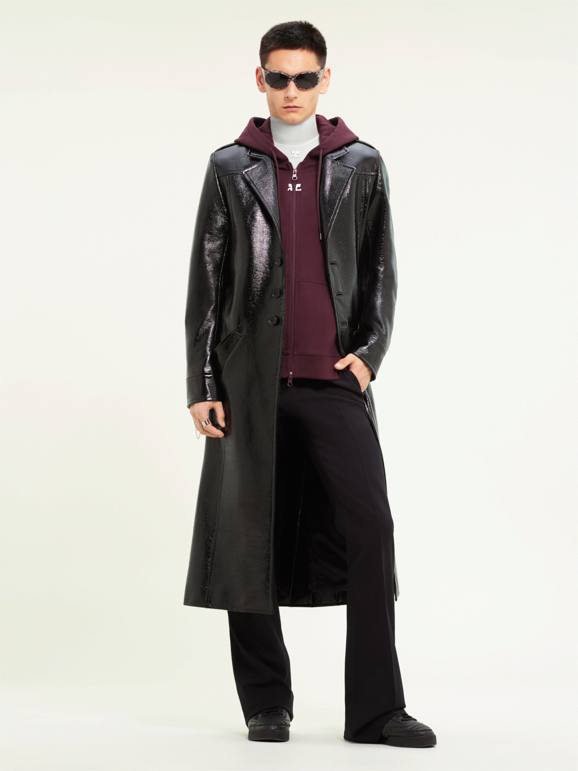 HERITAGE VINYL TRENCH COAT - 2