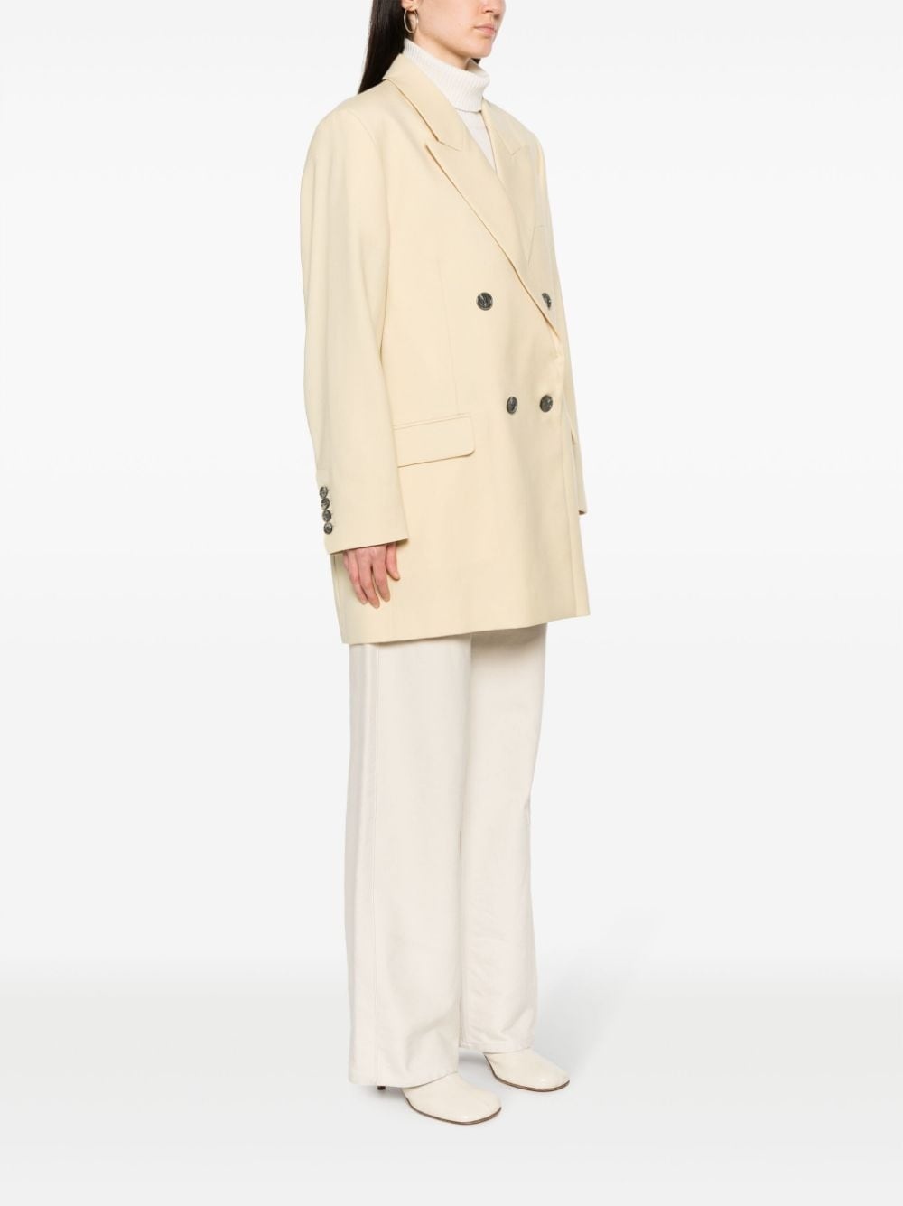 double-breasted virgin-wool jacket - 3