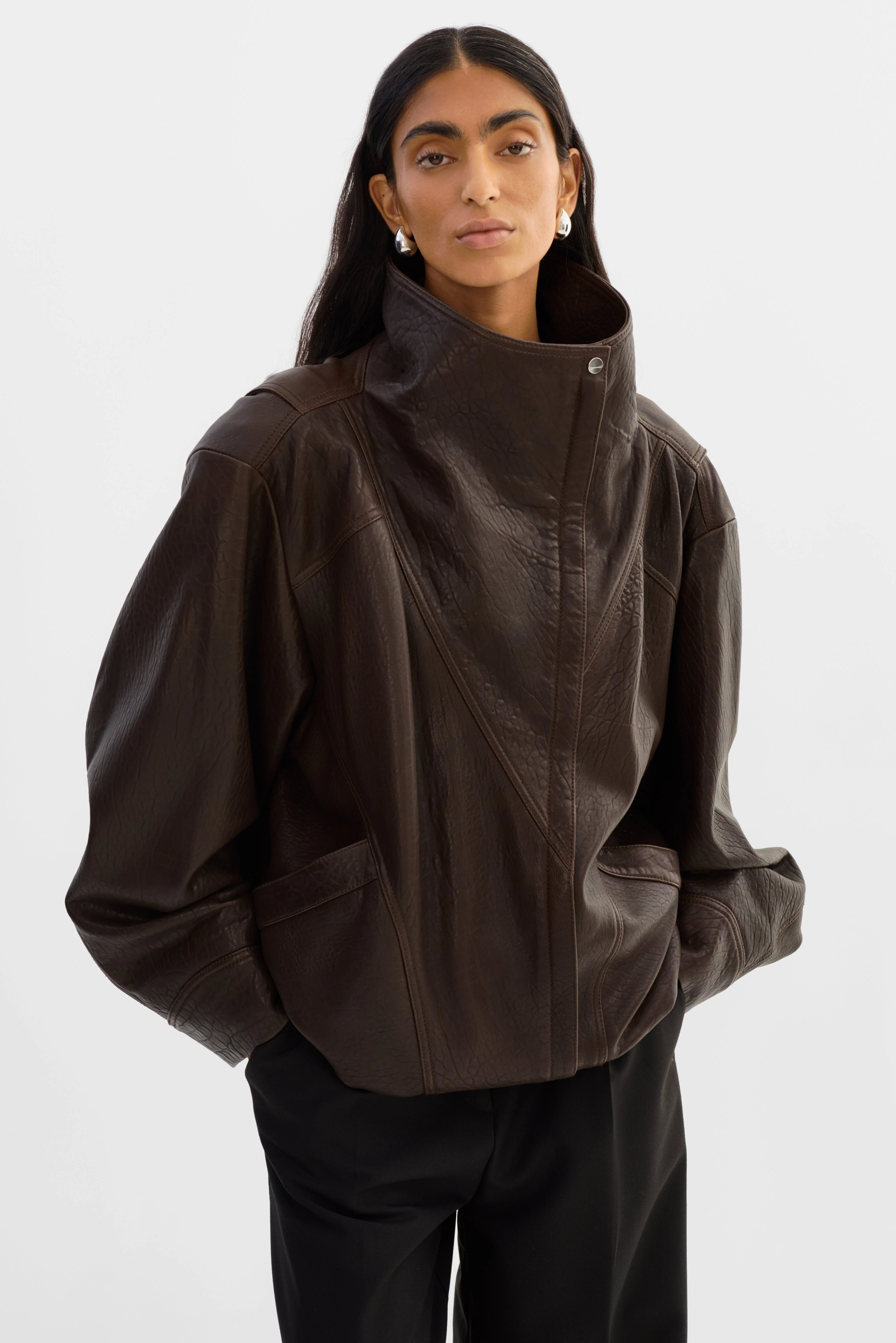 RONJA | Oversized Leather Jacket - 1