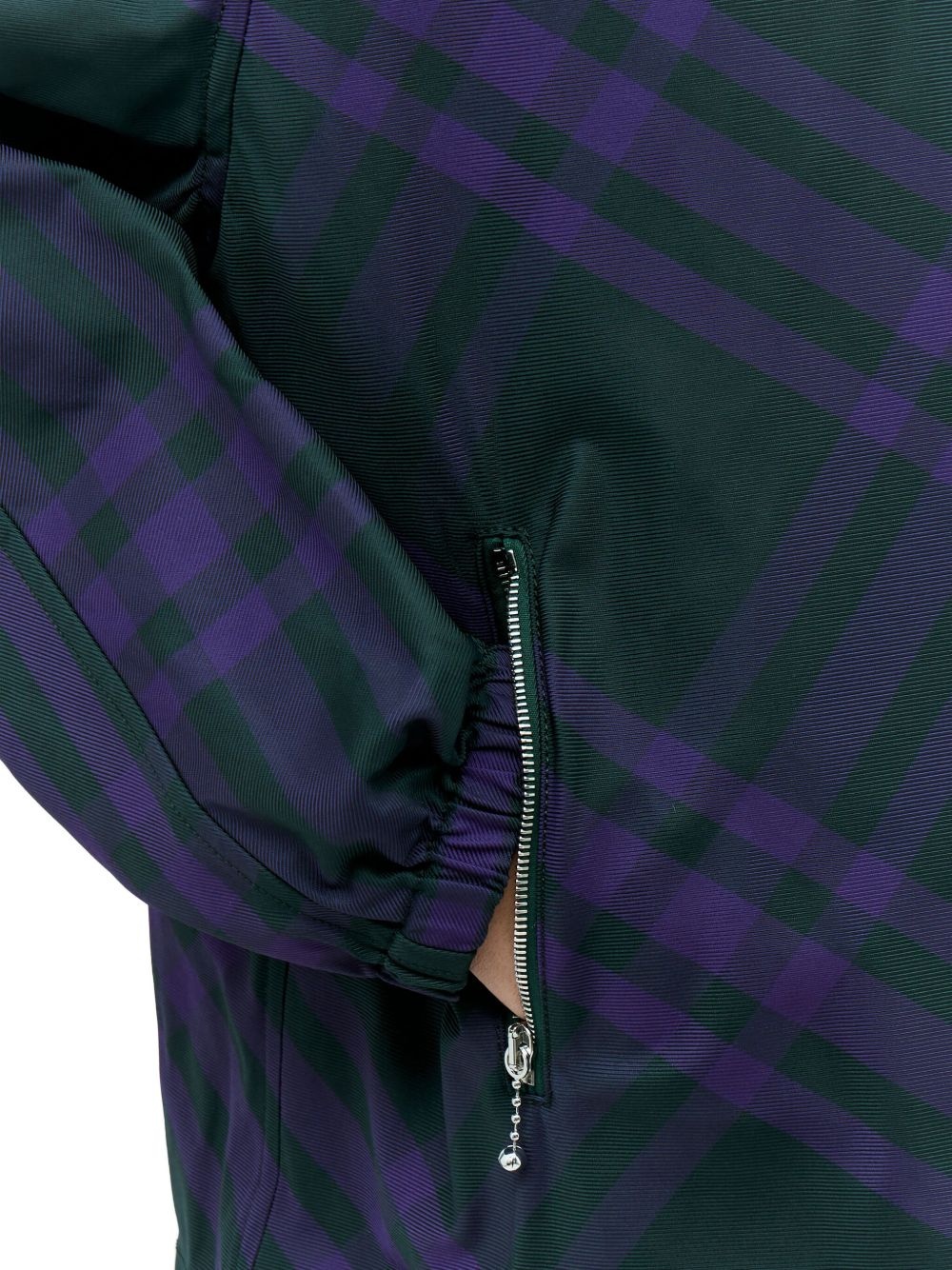hooded plaid jacket - 4