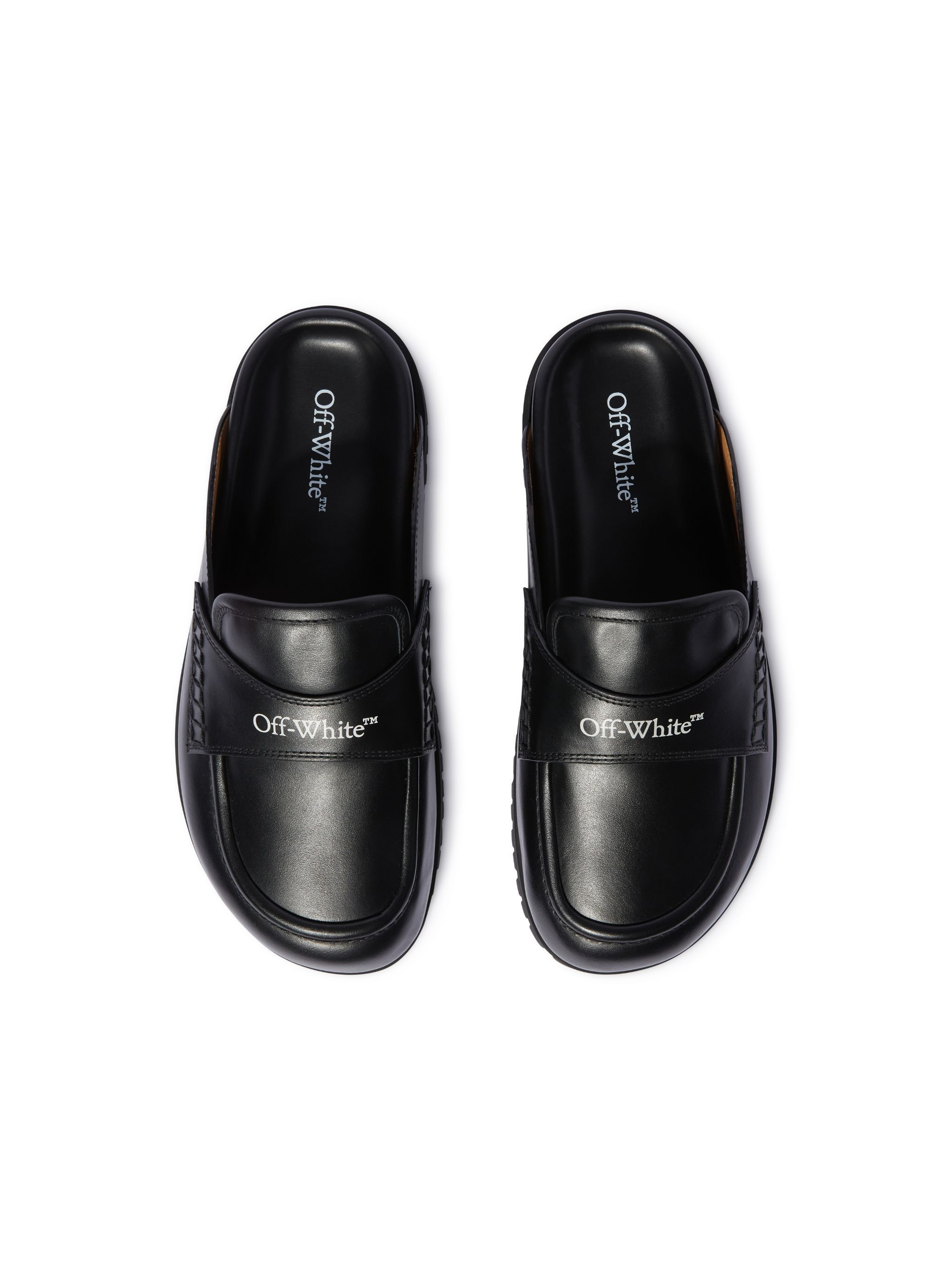 Black Leather O Slip-on Loafer - 4