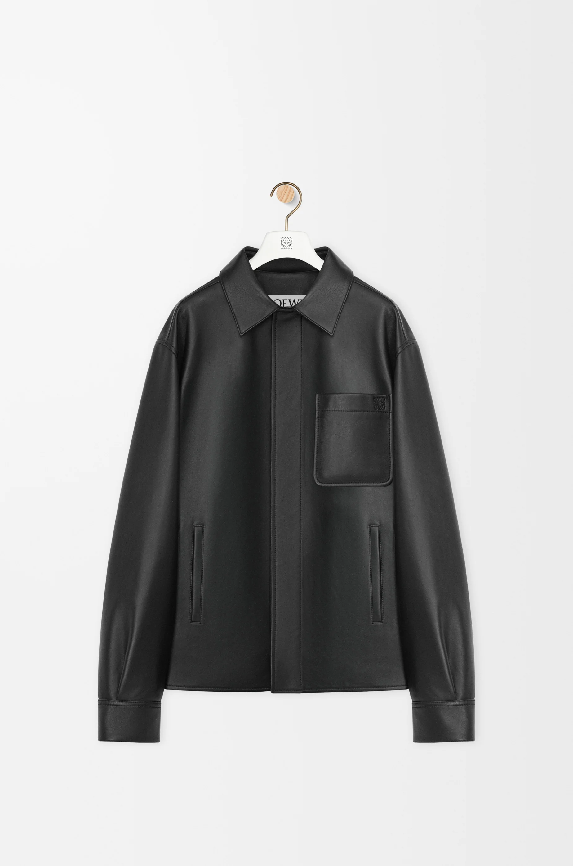 Overshirt in nappa lambskin - 1