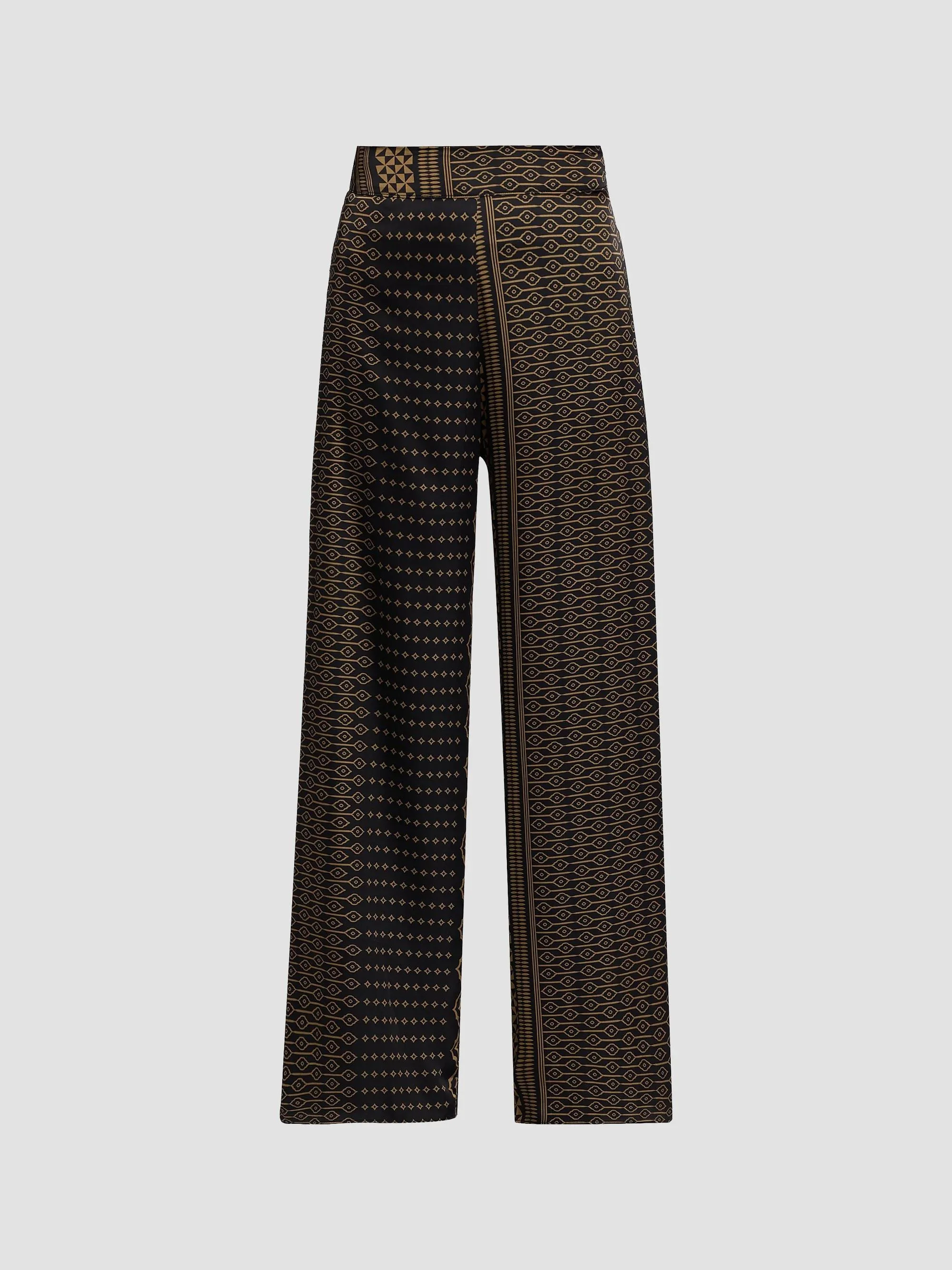 Women's Izzie Geometric-Print Wide-Leg Pants - Noir Geometry - 1