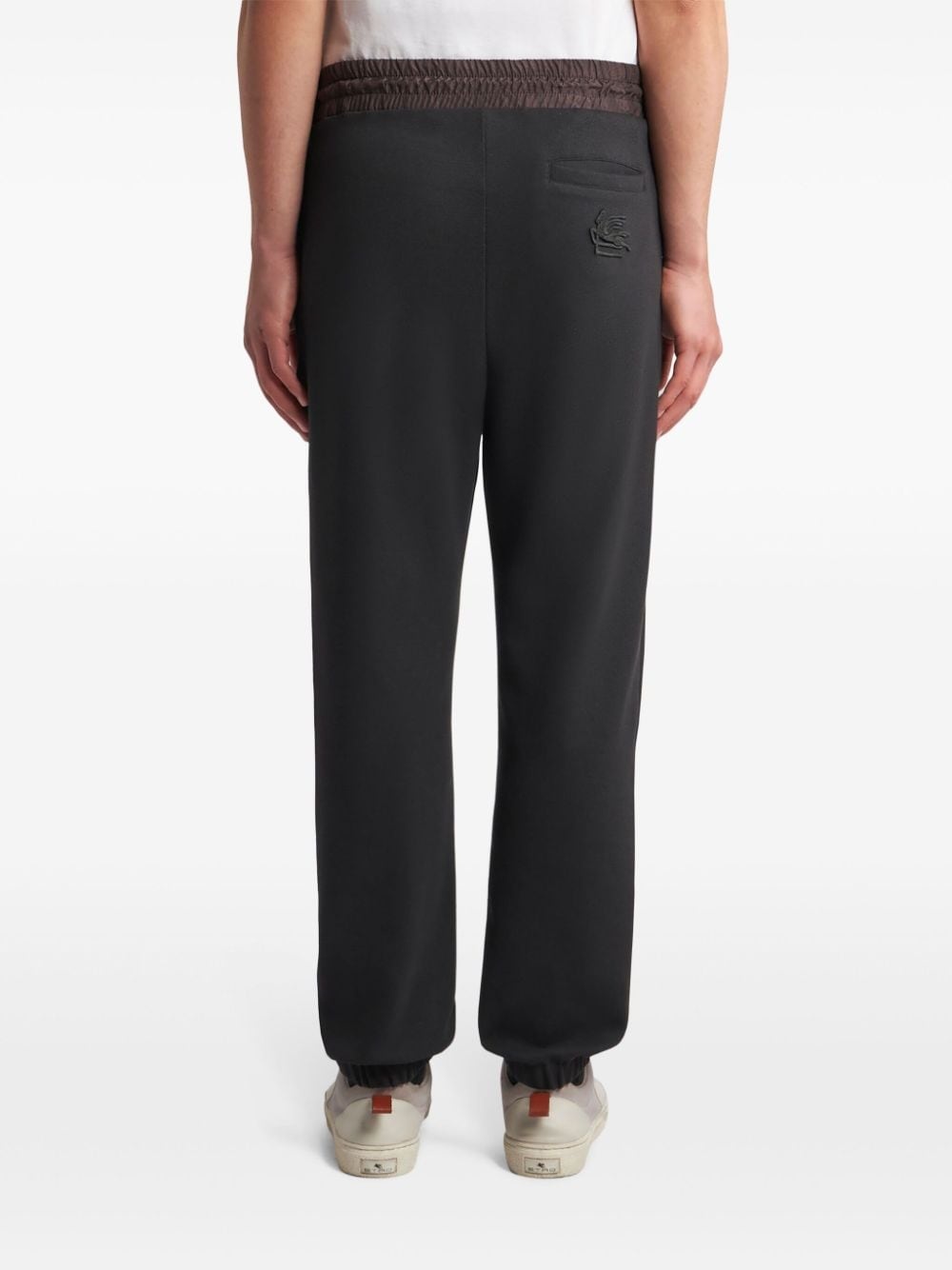 drawstring jersey track pants - 4