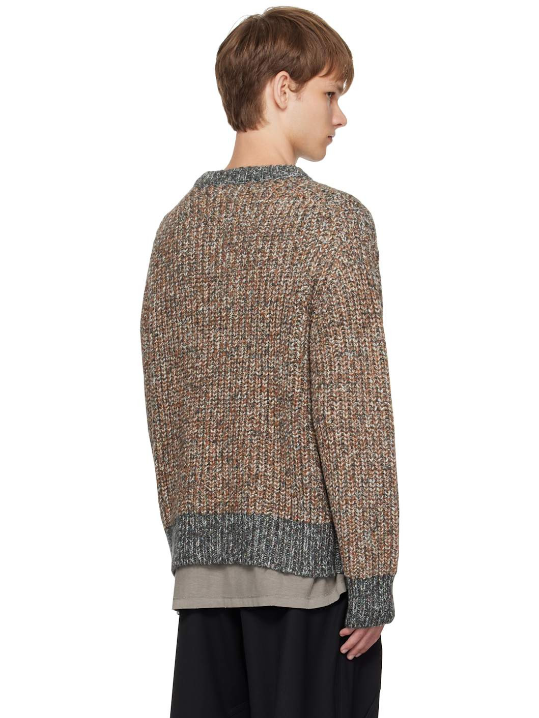 Brown Oversized Sweater - 3