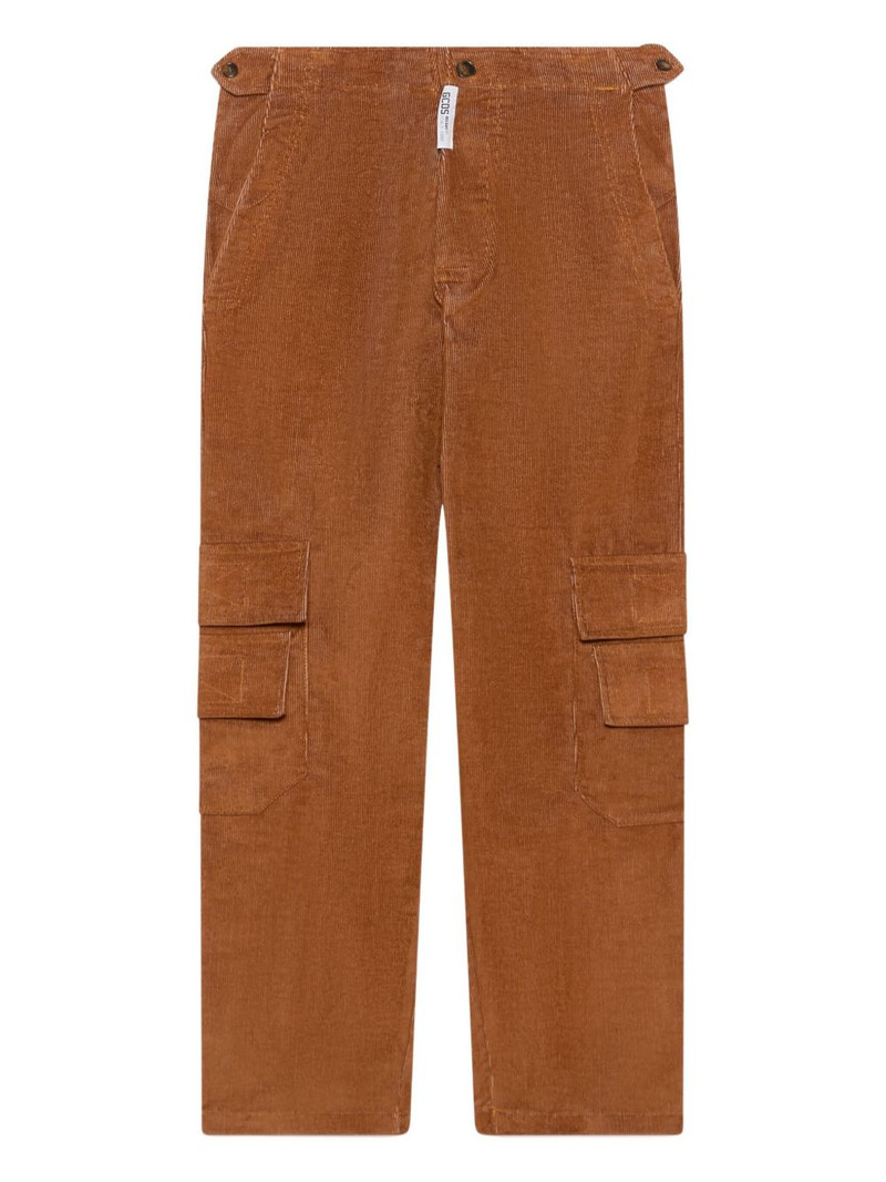 corduroy straight-leg trousers 1