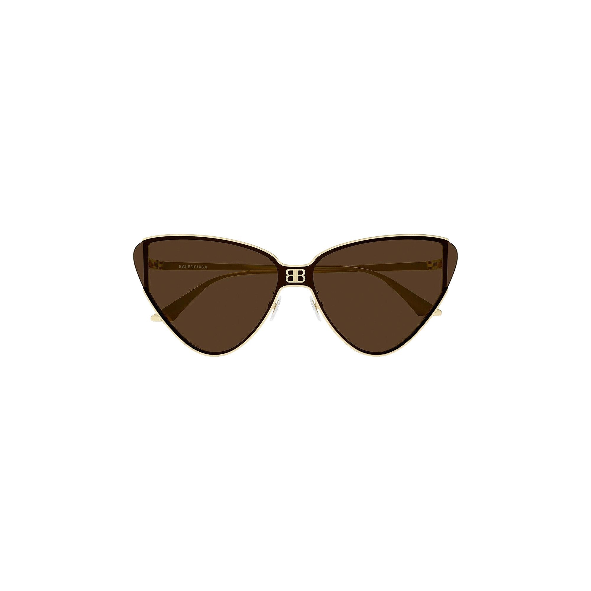 Balenciaga Cat Eye Sunglasses 'Gold/Brown' - 1