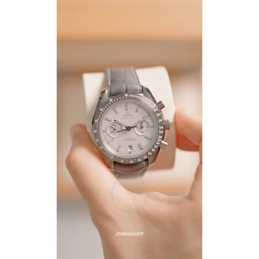 Omega Speedmaster Professional Grey Side of the Moon Chronograph Automatic Sandblasted Platinum Dial - 4
