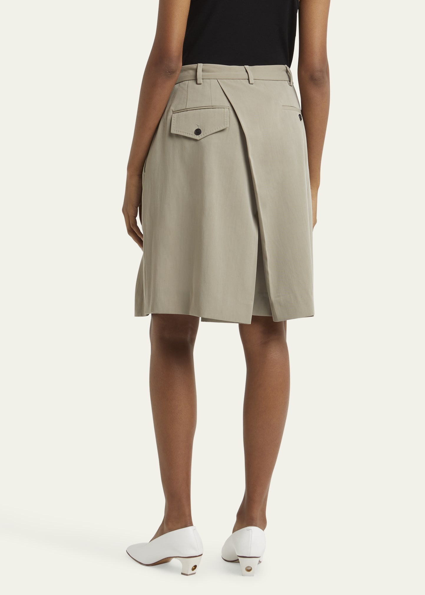 Hakama Pleated Wool Shorts - 3