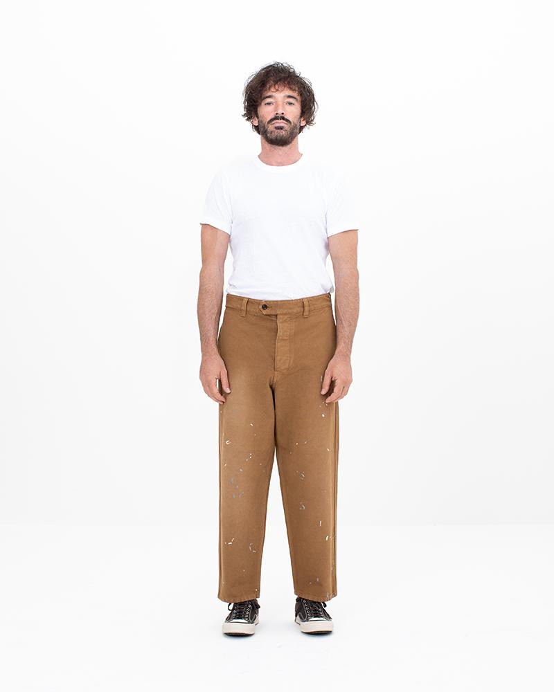 visvim TILLER PANTS DMGD BROWN outlook