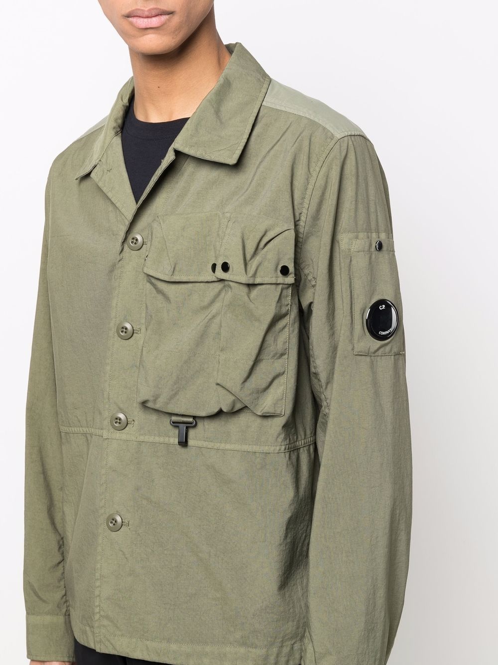 long-sleeved cargo shirt - 5