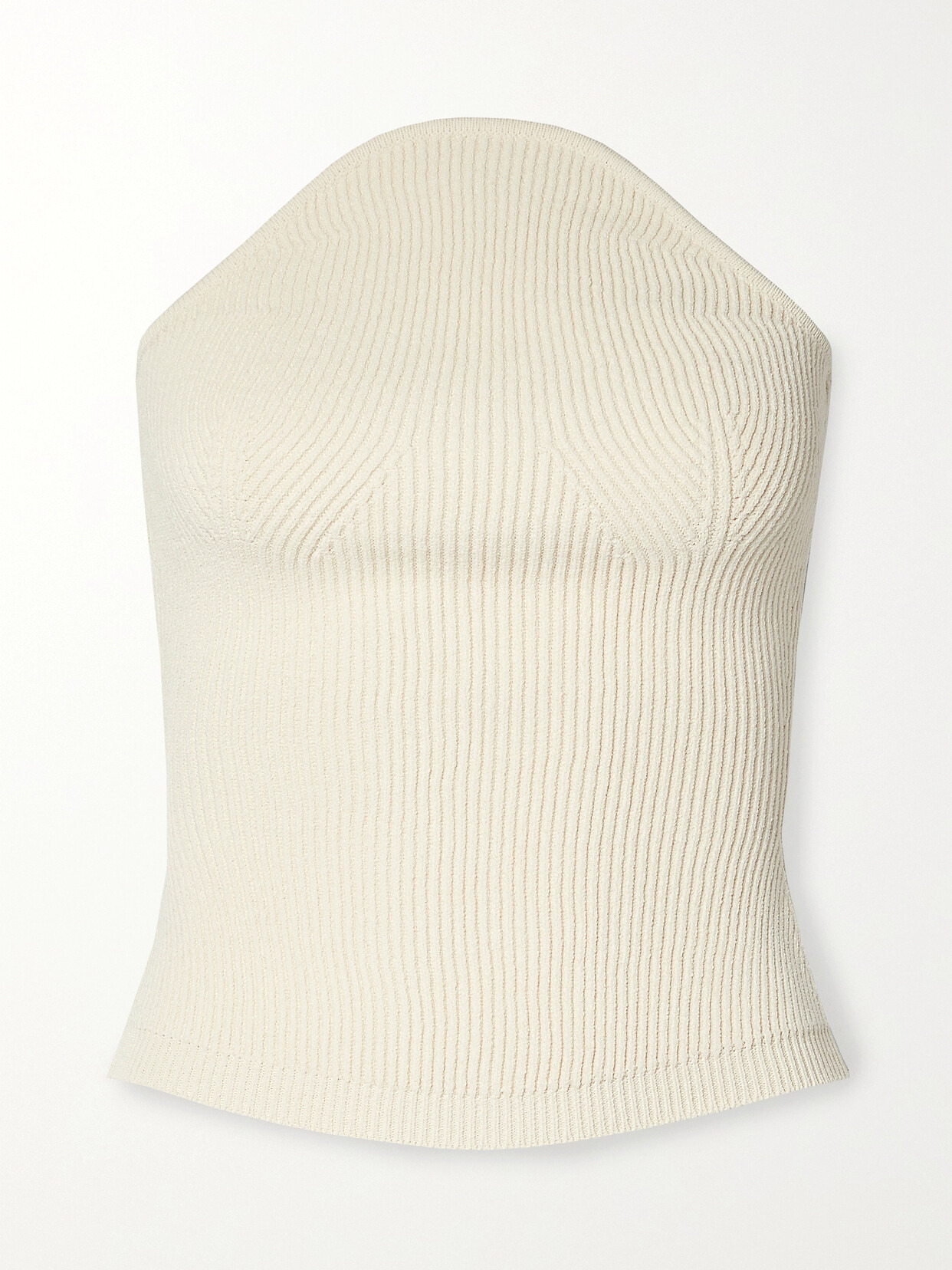 Jericho Strapless Ribbed-knit Top - 1