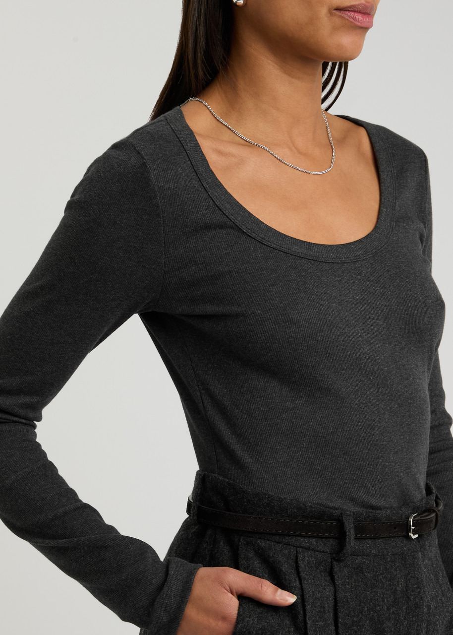 Toteme Ribbed Stretch-cotton top - 5