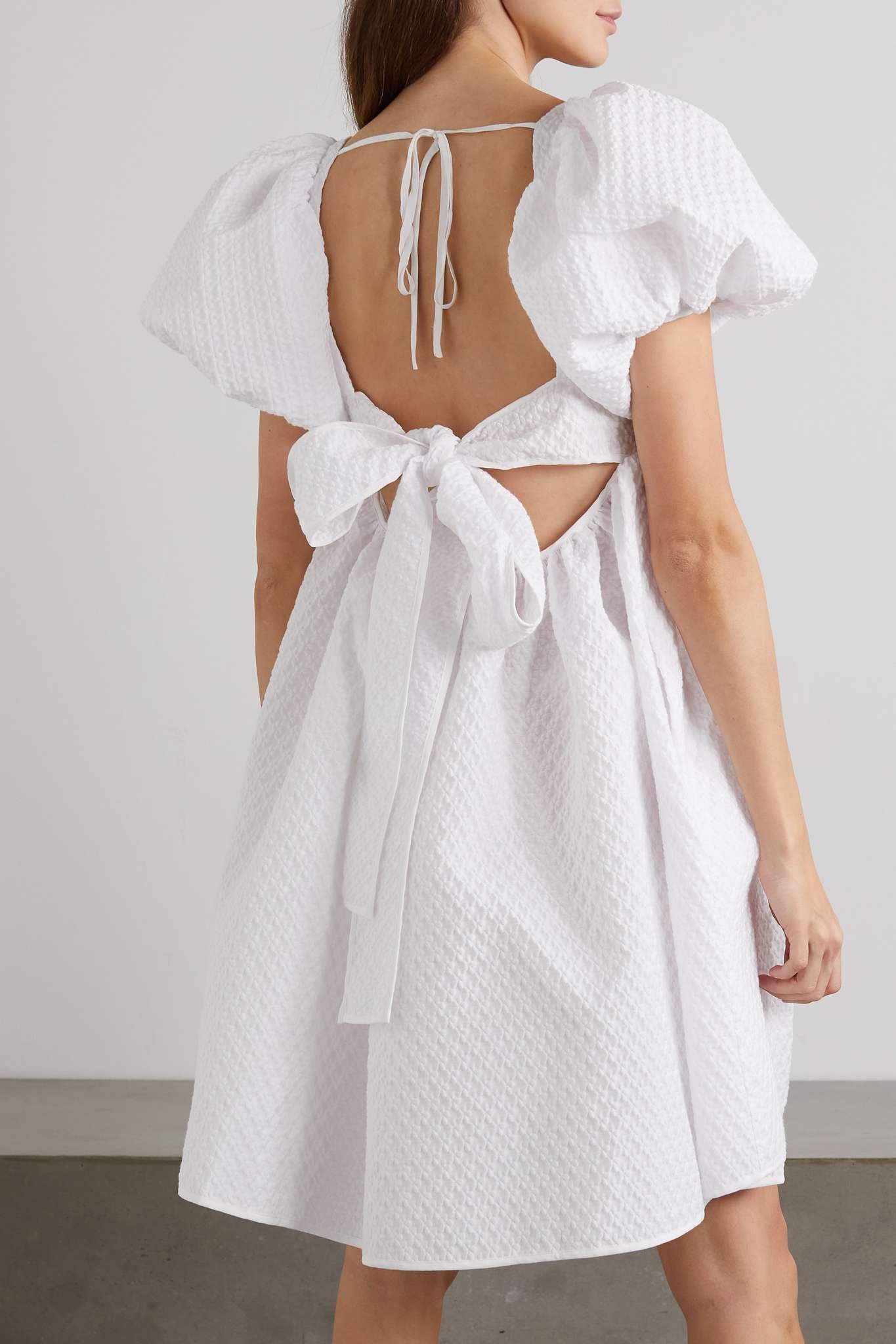 Tilde cotton-blend cloqué mini dress - 3