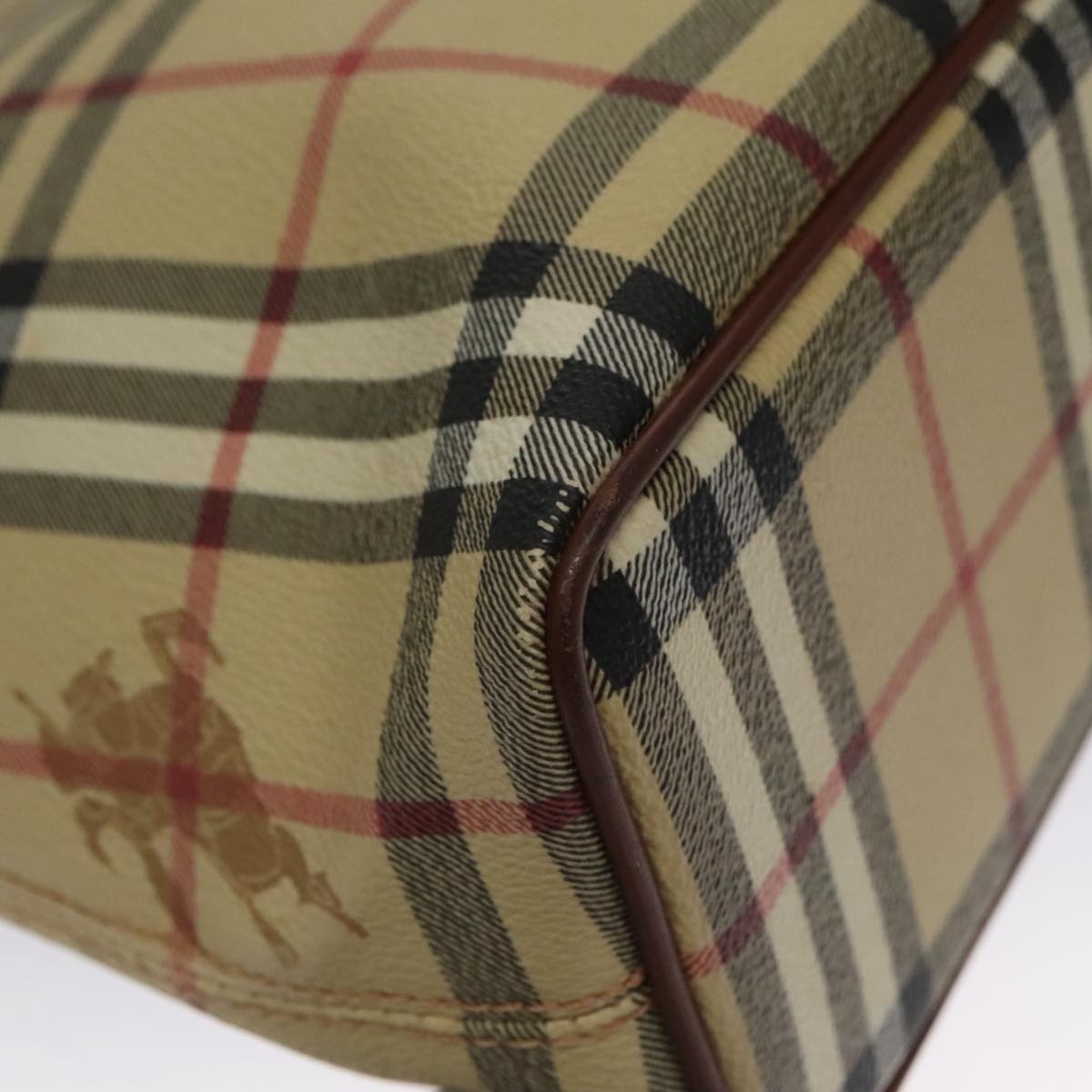 Burberry Nova Check Tote Bag Pvc Beige - 13