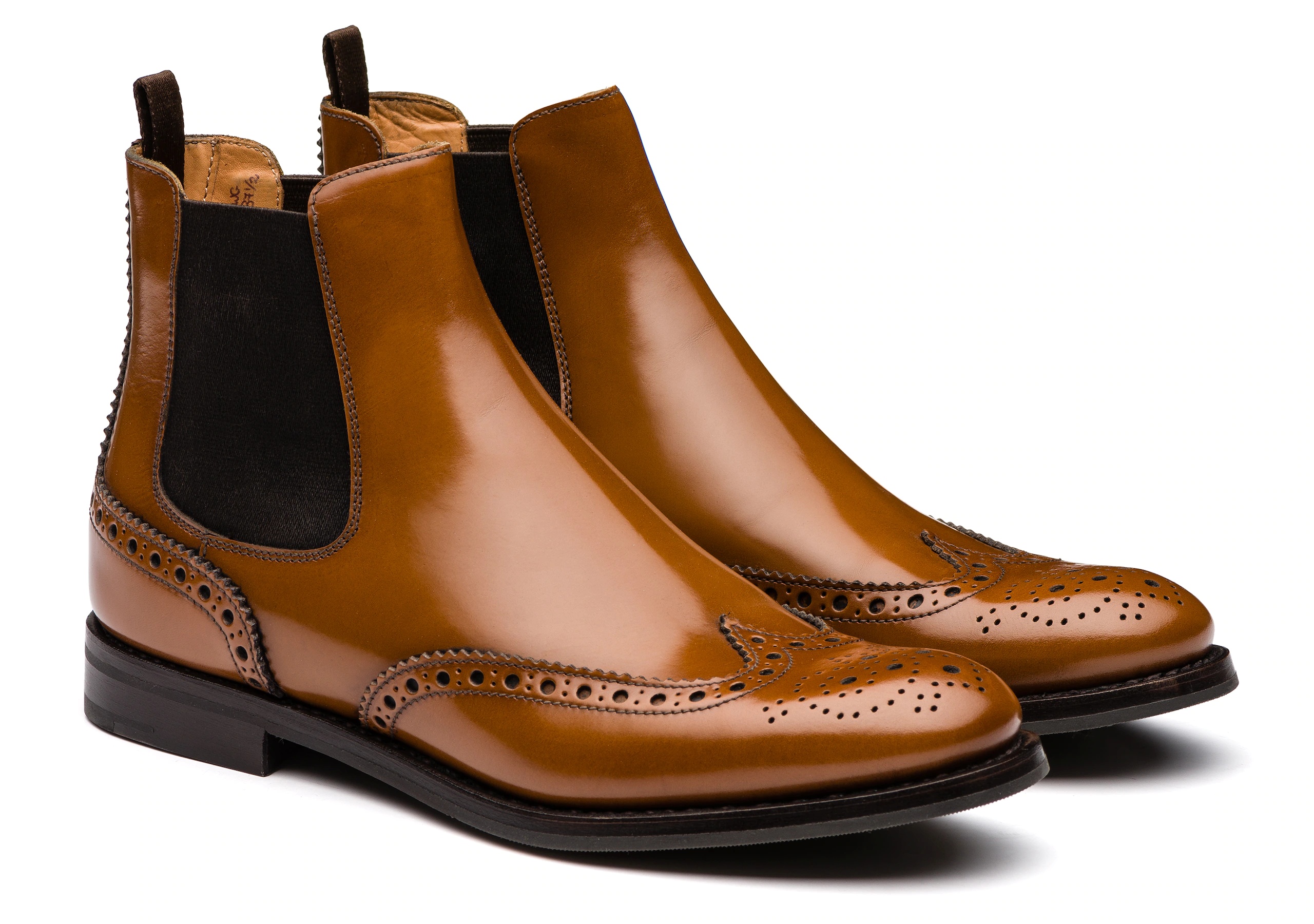 Ketsby wg
Polished Binder Brogue Chelsea Boot Sandalwood - 2