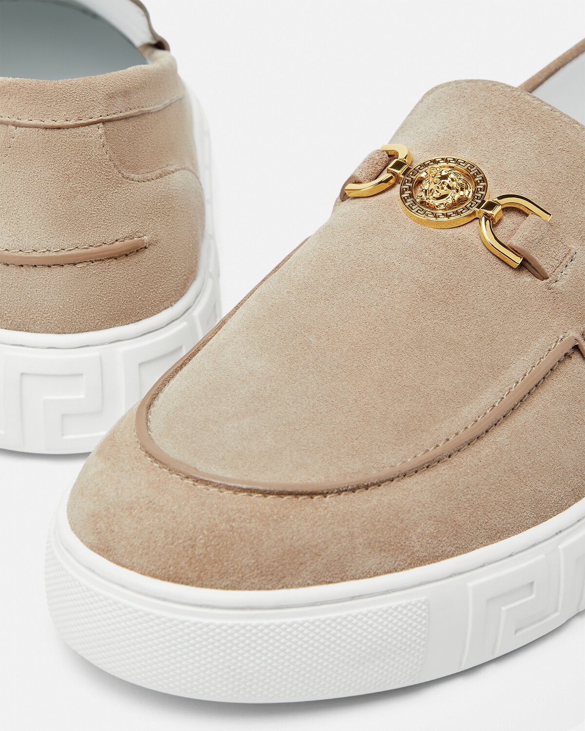 Medusa '95 Suede Greca Loafers - 5
