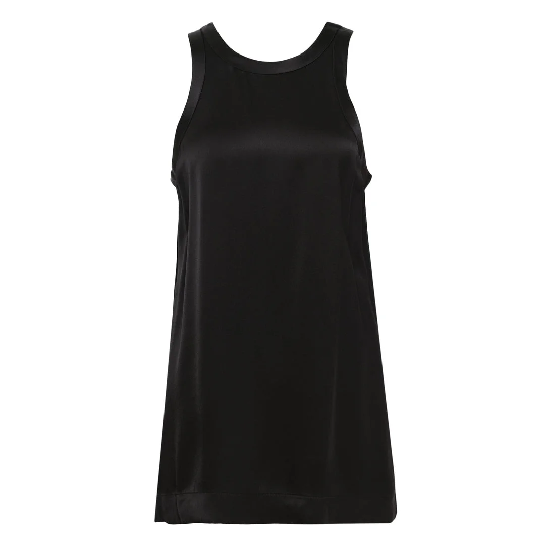 Curved Satin Tank - 1