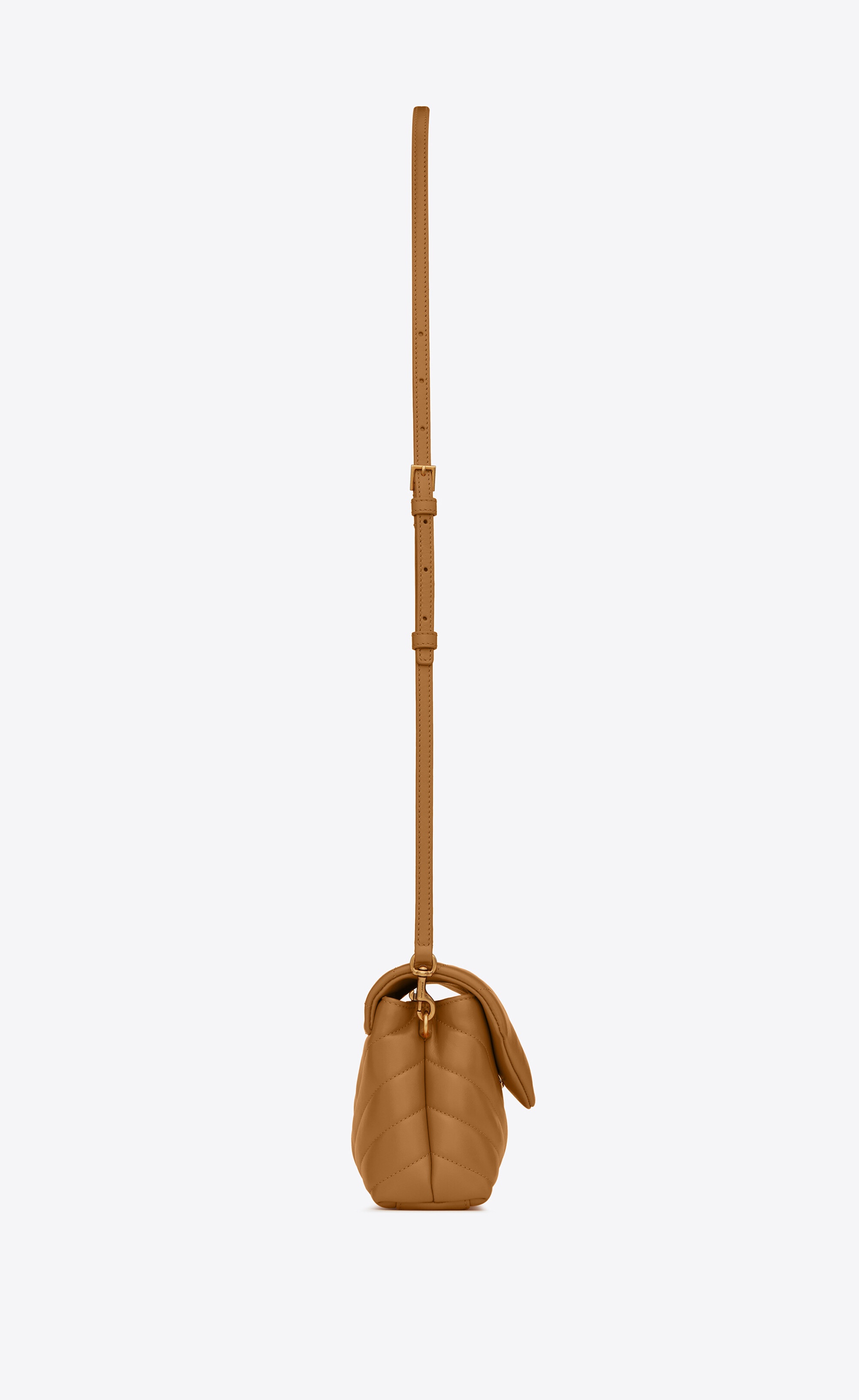 loulou toy strap bag in matelassé "y" leather - 4