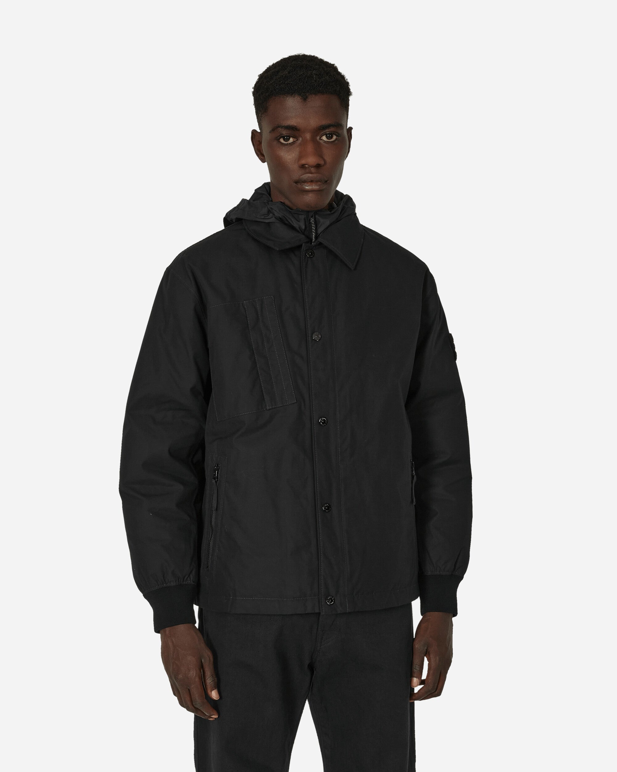 STONE ｜JACKETS (422F1 GHOST PIECE O-Ventile Down Stone Island Ghost Piece O-Ventile Down Jacket Black