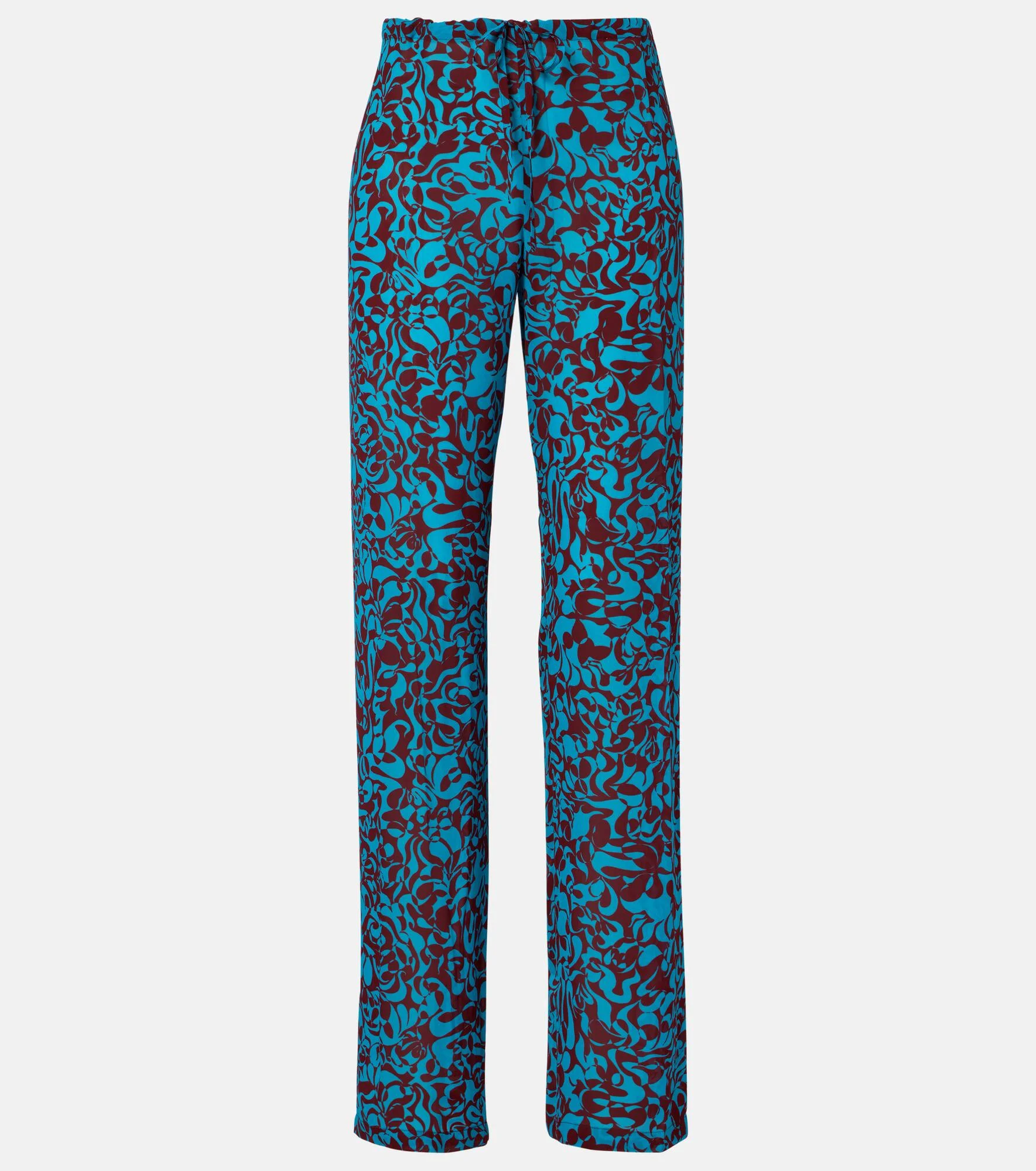 Printed wide-leg pants - 1